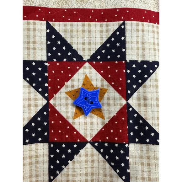 Handmade Patriotic Women's USA Red White Blue Vest Grandma Coastal ‎ Size XL - Picture 8 of 11